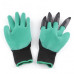 Садовые перчатки с когтями Garden Genie Gloves
