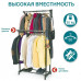Телескопическая стойка-вешалка для одежды и обуви в гардеробную Double Pole Clothes Horse Mini