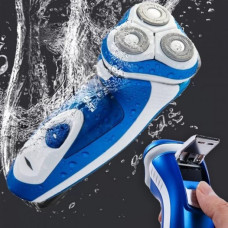 Аккумуляторная влагостойкая мужская электробритва с плавающими ножами DSP 60081 с триммером