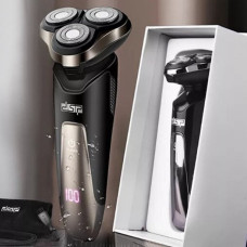 Электробритва для мужчин роторная для влажного и сухого бритья с плавающими головками DSP 60017 IPX6 USB 5W