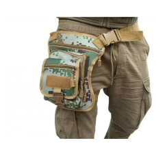 Тактическая сумка на бедро 26*24*8 см Серо-Зеленый Пиксель