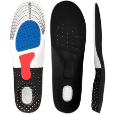 Ортопедические стельки с жестким супинатор и гелевой пяткой универсальные (размер 40-45) 2 шт в комплекте Черные
