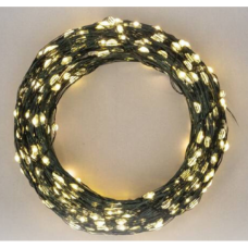 Гирлянда "Роса" USB, с пультом д/у, теплый свет, 20 м, 200 диодов