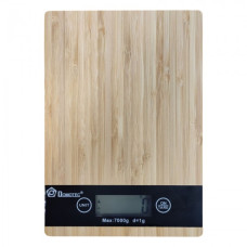 Электронные кухонные деревянные весы до 7 кг Domotec MS-A