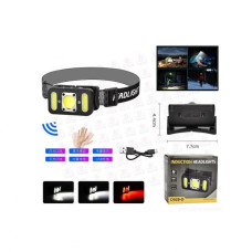 Аккумуляторный налобный фонарь с датчиком движения D528D (есть красный свет)