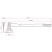 Топор 1600г, ручка пекан INTERTOOL HT-0271