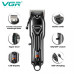 Аккумуляторная машинка для стрижки (clipper) VGR V-051, 4 насадки, 2500 mAh, LED-дисплей
