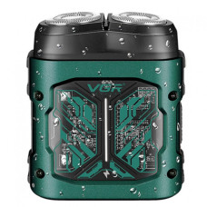 Электробритва VGR V-344 GREEN, роторная, 8000 RPM, влагостойкая Зеленая