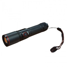 Аккумуляторный фонарь с белым, красным, зелёным, синим светом СОВА CB-S009-4 Черный