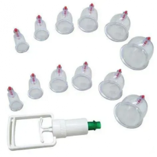 Вакуумные банки для массажа, от целлюлита, для домашней терапии с насосом 12 штук