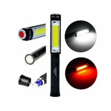 Фонарик ручной с магнитом BL Q5 COB на батарейках Черный