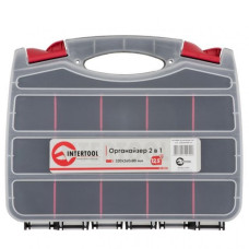 Органайзер пластиковый, 12,5", 2 в 1, 320x260x80 мм INTERTOOL BX-4004